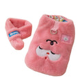 Autumn And Winter Korean Version New Dog Cute Cartoon Little Bear Sportswear Cat Teddy Pet Clothing With Scarf - Majestic Pet Kingdom