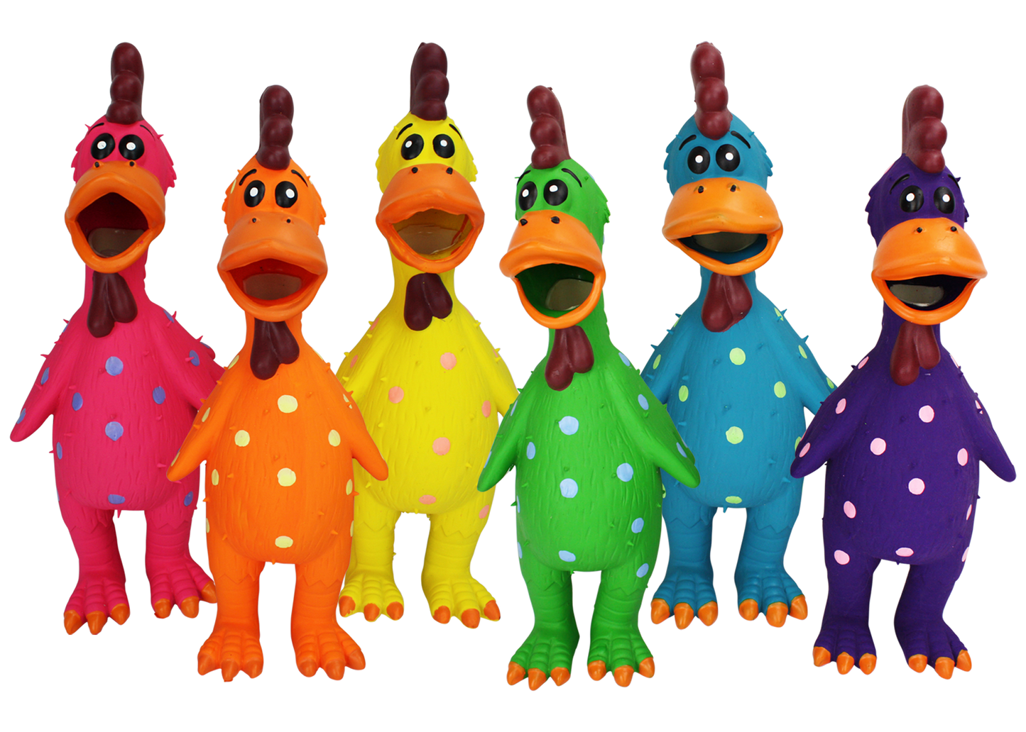 Dog Toy Multipet Globkens Latex Squeaking Chicken Toy 11.5in