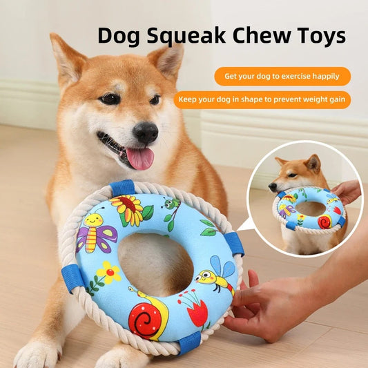 Float Training Dog Pull Ring Dog Ring Chew Resistant Toys Throw Catch Flying Pet Supplies Bite Resistant Soft Pull Ring | Purrfect Pet Kingdom