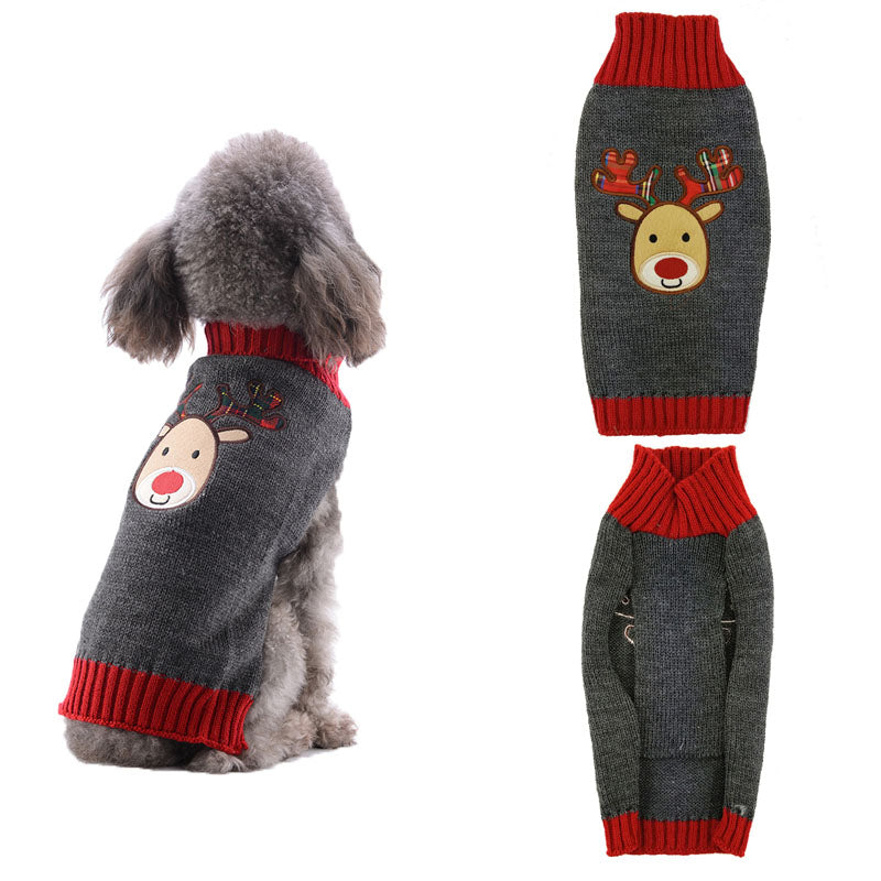 Pet dog clothes christmas pompom christmas small - Majestic Pet Kingdom
