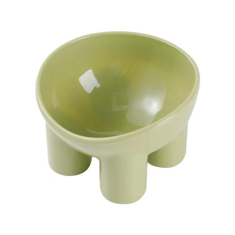 Pet Bowl Cute Cat Basin Double Bowl Neck Protection High Leg Anti-tumble - Majestic Pet Kingdom
