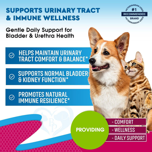 Pet UTI Drops Cranberry D-Mannose Bladder Care 60ml 2-Pack