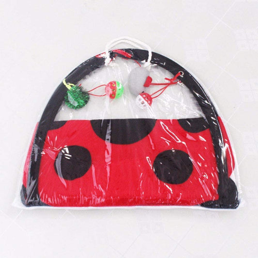 Black Ladybug Cat Play Mat | Purrfect Pet Kingdom