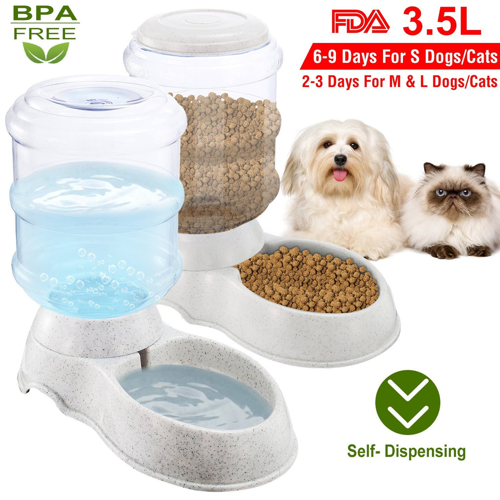 3.5L/1Gal Pet Water Dispenser Self-Dispensing Gravity Pets Water Feeder Automatic Pet Waterer Cat Dog - Majestic Pet Kingdom
