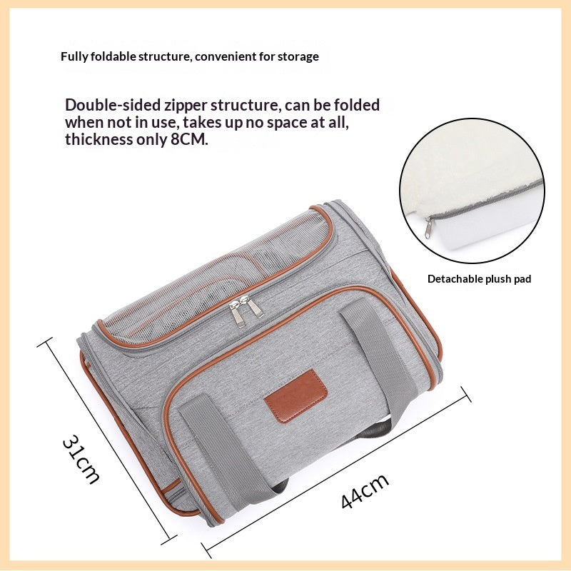 HB PET Portable Dog Travel Bag Airline-Approved Pet Trolley