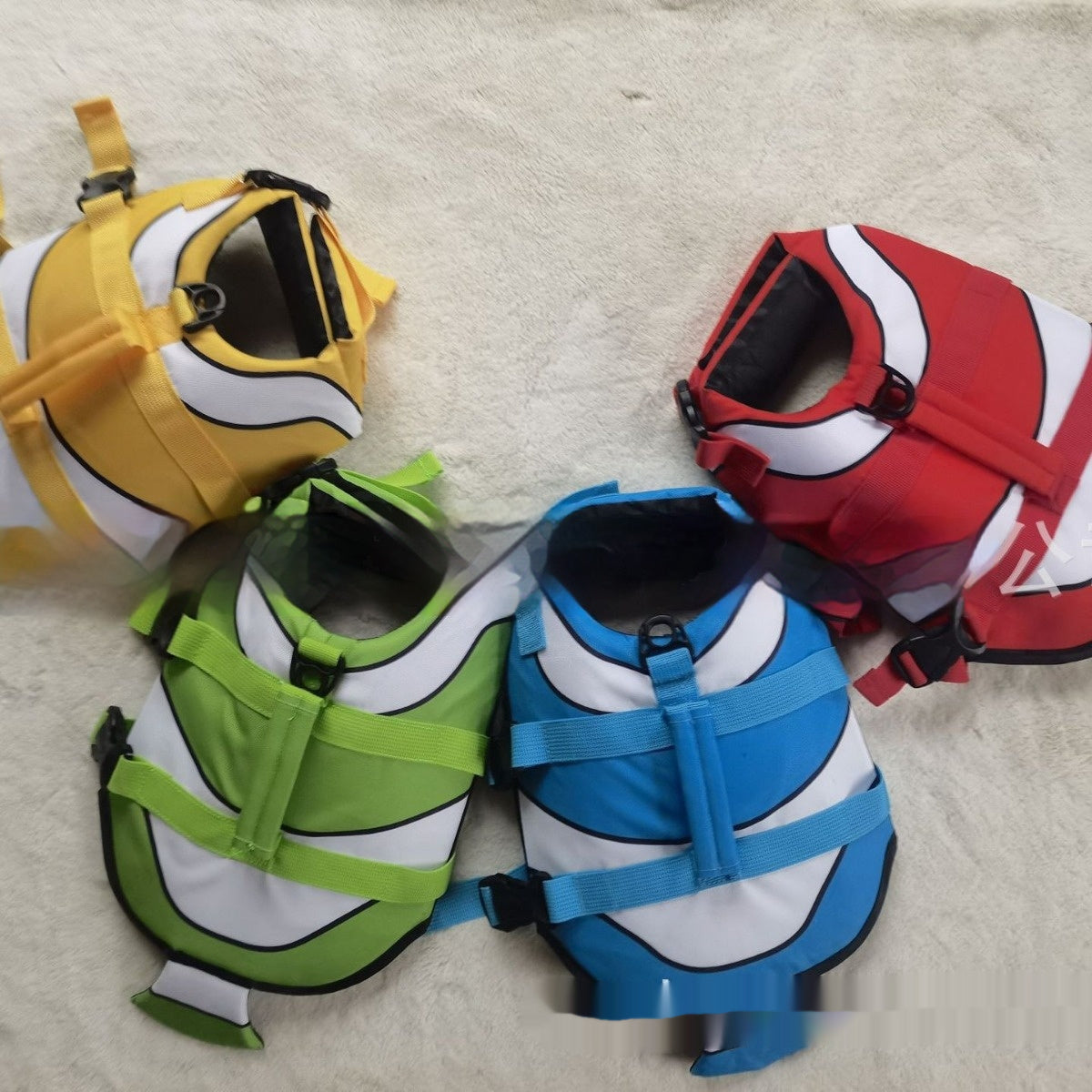 Simple And Versatile Striped Pet Life Jacket - Premium Pet Accessory