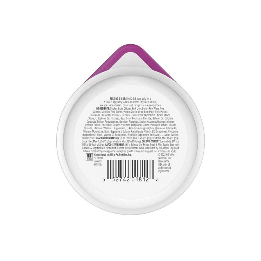 Hill's Science Diet Adult Small & Mini Canned Dog Food, Savory Stew Beef & Vegetables (3.5oz) - Majestic Pet Kingdom