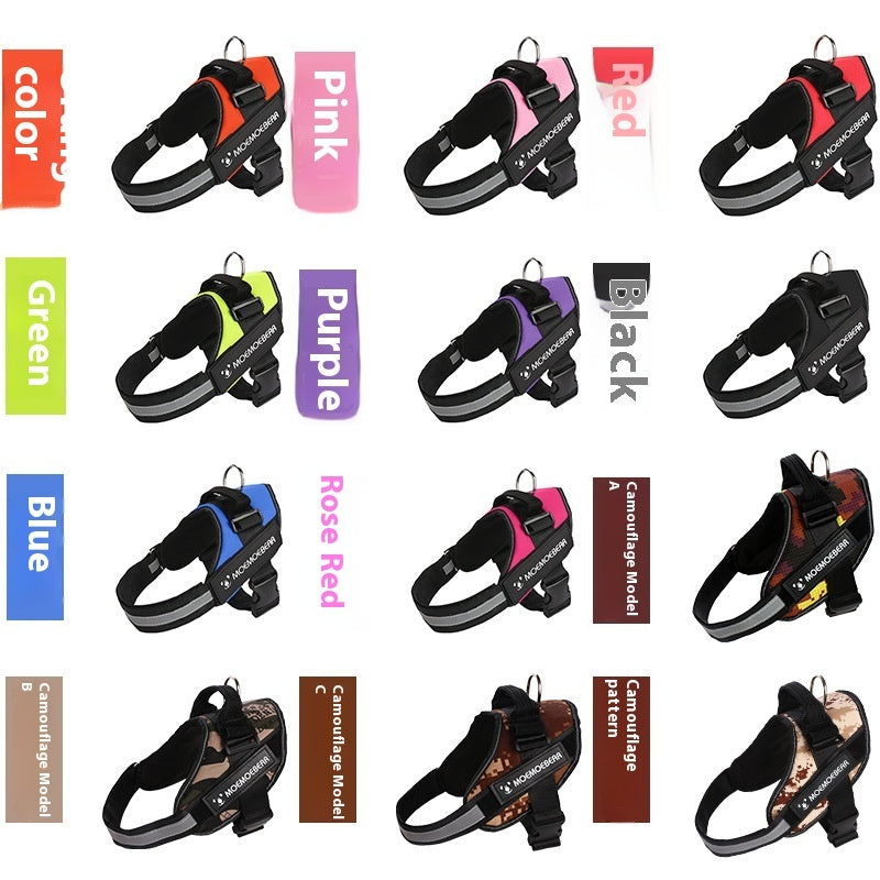 Pet Dog Outing Chest Strap Oxford Cloth