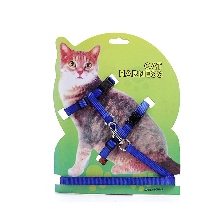 I-shaped solid color cat chest and back