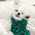 Knitted Dog Leopard-print Sweater Small Dog Pet Dog Cat Clothes - Majestic Pet Kingdom