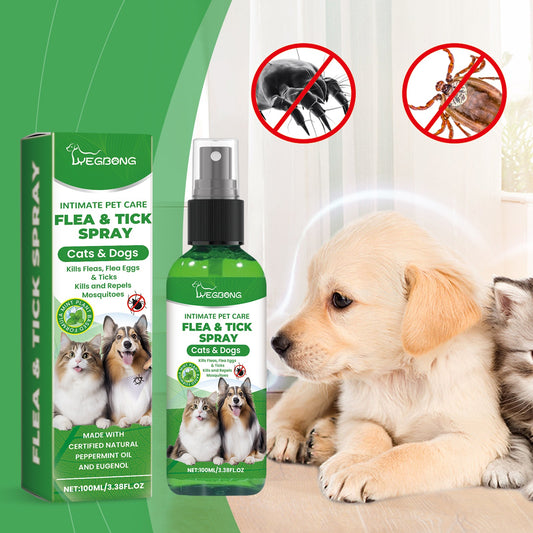 Pet Insect Repellent Spray, Dog And Cat Hair And Skin Insect Repellent Daily Gentle Cleaning And Care Agent | Purrfect Pet Kingdom
