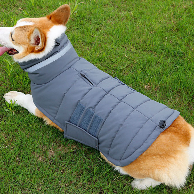 New Winter Dog Coat Waterproof Pet Clothes For Medum Large Dogs Warm Thicken Dog Vest Custome Labrador Jacket - Majestic Pet Kingdom