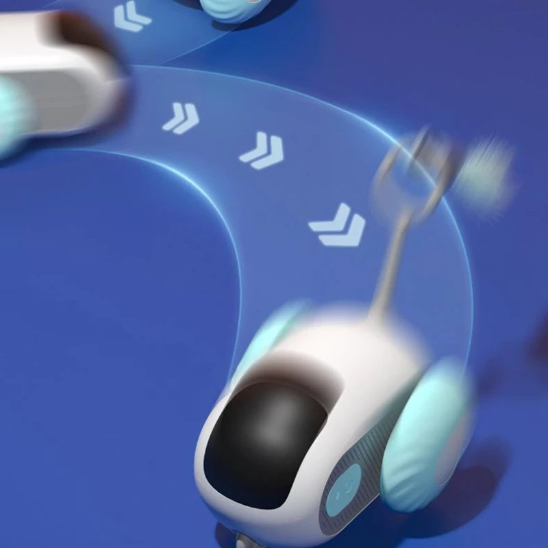 Cat Toy Remote Control Interactive Smart Moving Car USB Chase - Detail Angle 6 | Majestic Pet Kingdom