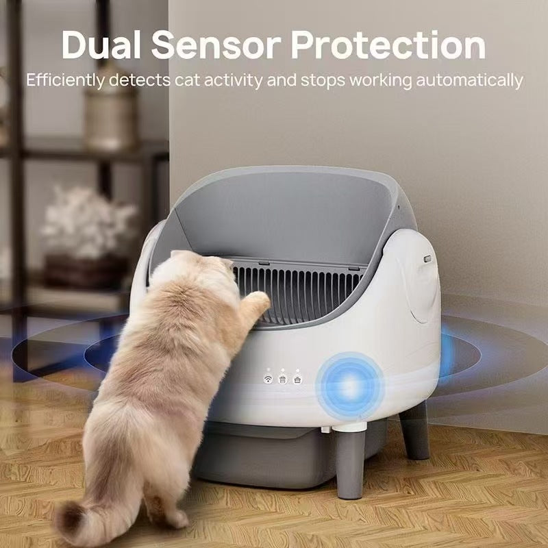 Automatic Litter Box Smart Semi-Closed Drawer Toilet - Majestic Pet Kingdom