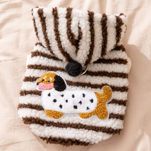Dog Clothes Fleece Jacket Autumnwinter Style Warm Two-legged Sweater - Majestic Pet Kingdom