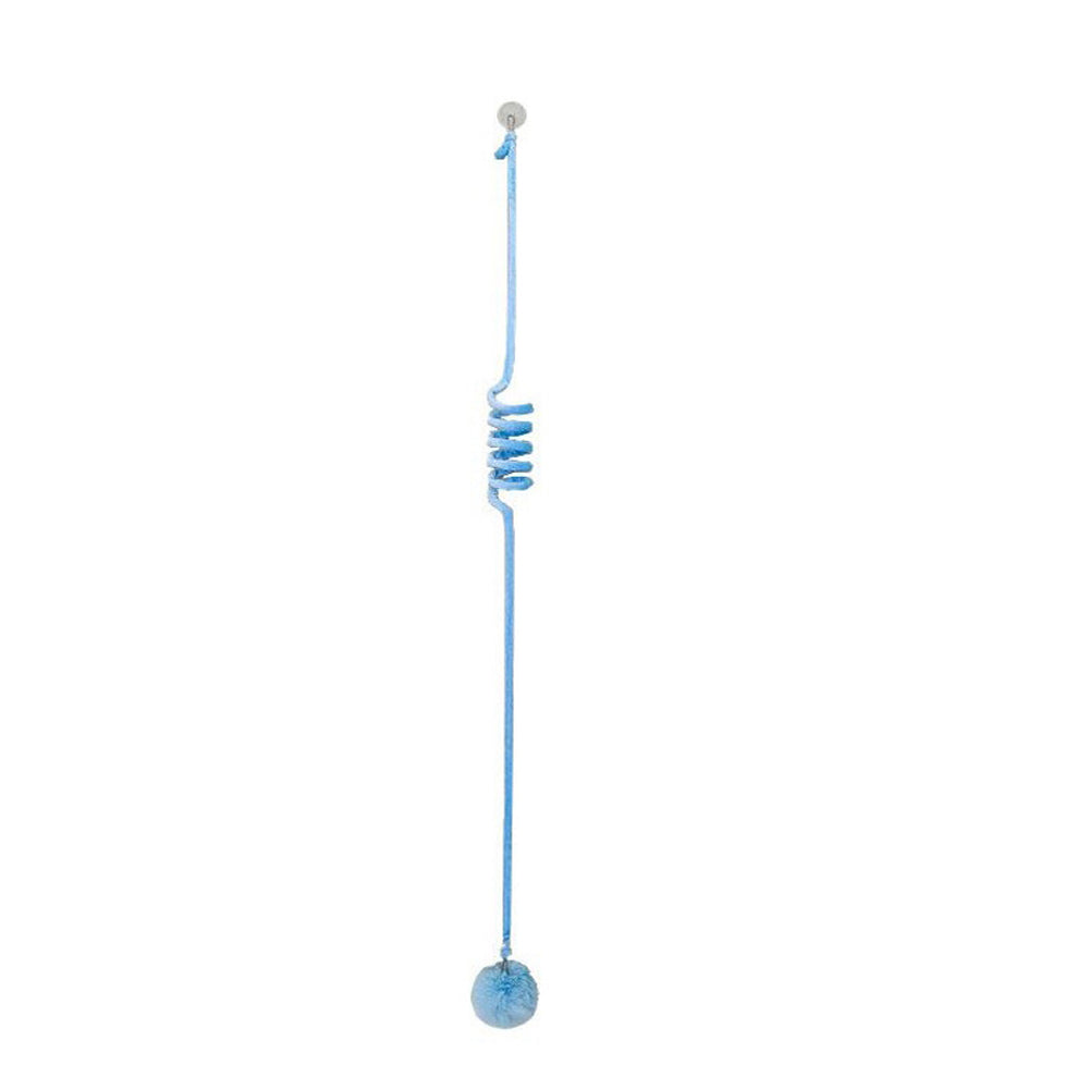 Spring Toy For Kittens Bell Stick Inflatable Ball Self Relieves Boredom Hanging Door Suction Cup Cat Supplies