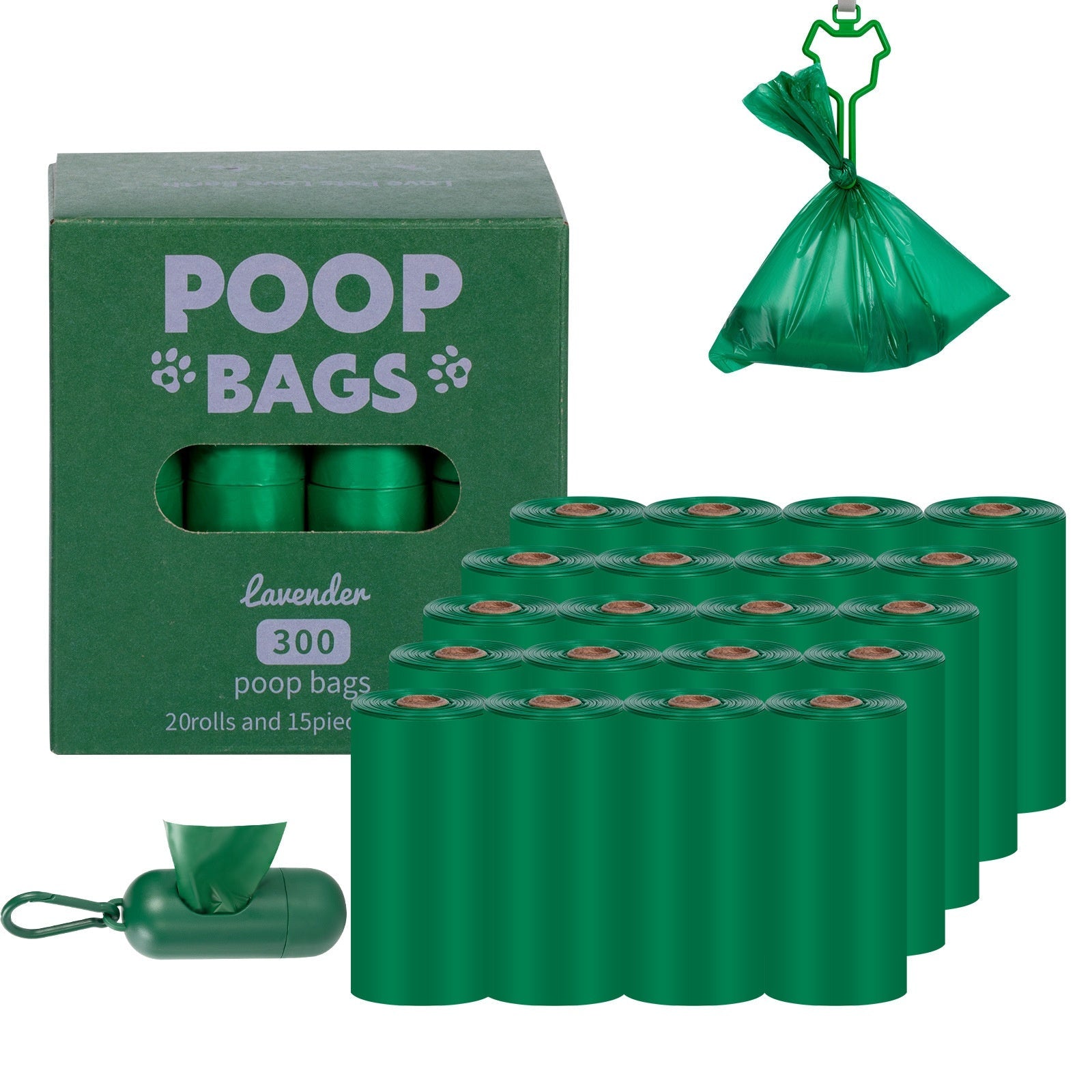 Dog Waste Bags Degradable EPI Vest Handle Poop Carrier