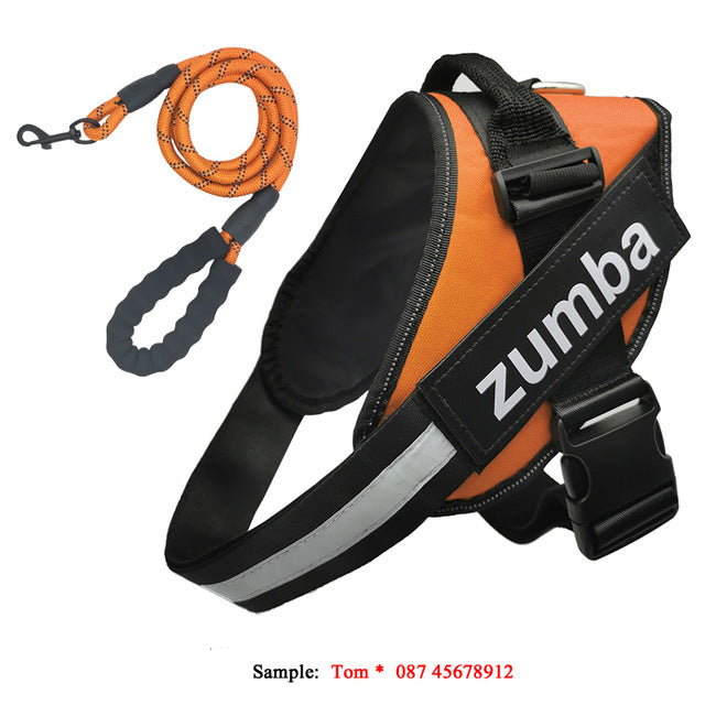 Dog Harness and Leash Set Reflective Breathable Custom Vest - Detail Angle 5 | Majestic Pet Kingdom
