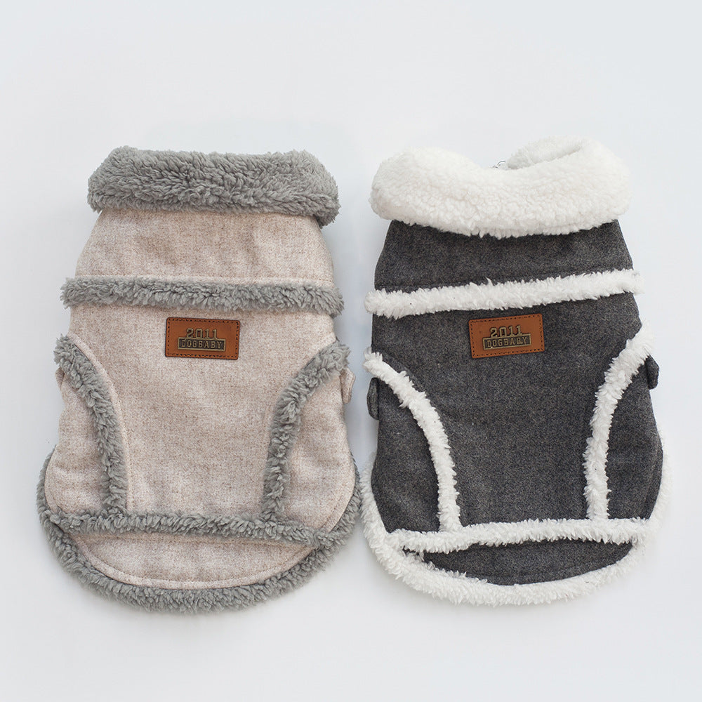 Dog Clothes Winter Pet Dog French Bulldog Jacket Thick Warm Dog Coat - Majestic Pet Kingdom