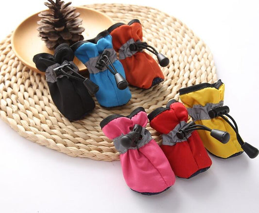 Dog Shoes Stylish Waterproof Tarpaulin Paw Boots for Puppies
