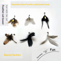New Insect Feather Replacement Head Bell Cat Toy