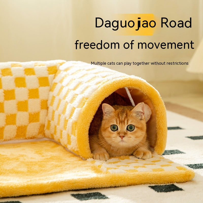 Duokete Cathouse Doghouse Autumn And Winter Warm Tunnel - Majestic Pet Kingdom