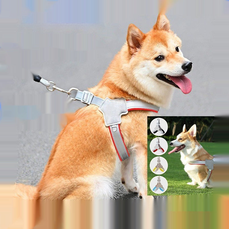 Dog Leash Cross-Border New Vest-Style Harness Breathable Y-Shaped Reflective Thickened Outdoor Dog Walking Leash - Majestic Pet Kingdom