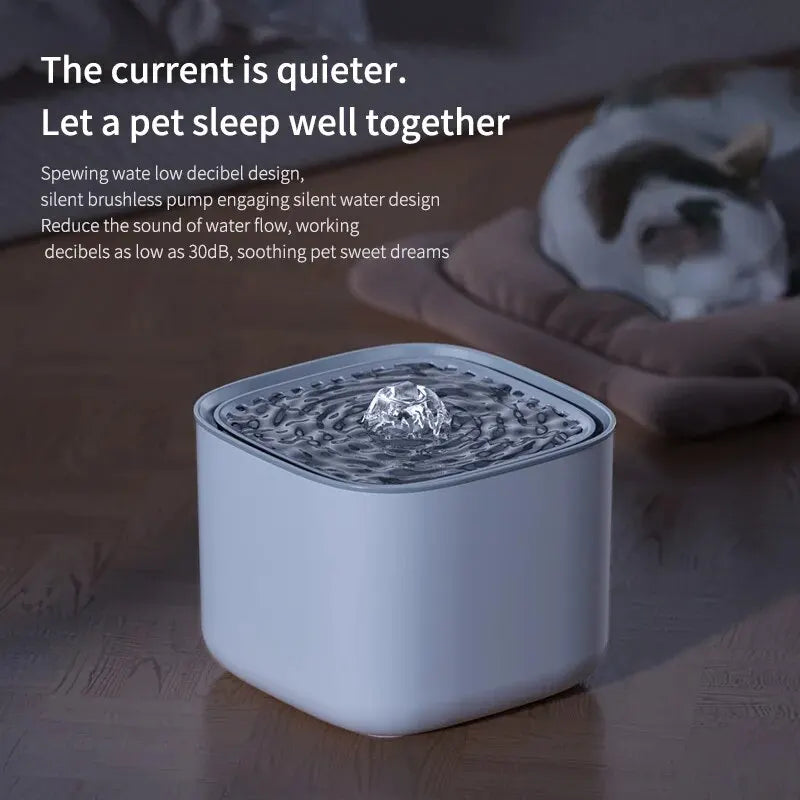3L Large Capacity Canine Cat Dog Pet Circulating Filter Pet Fountain Feeder Automatic Water Dispenser with USB Port for Pets - Majestic Pet Kingdom