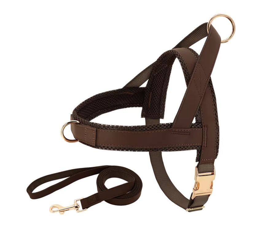 Dog Harness Large Breed Custom Name Patch No-Pull Walking Vest - Detail Angle 7 | Majestic Pet Kingdom