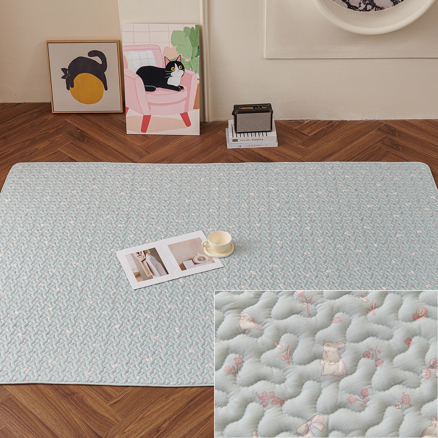 Pure Cotton Cat Mat, Dog Floor Mat, Rabbit Pen Matnon-slip - Majestic Pet Kingdom