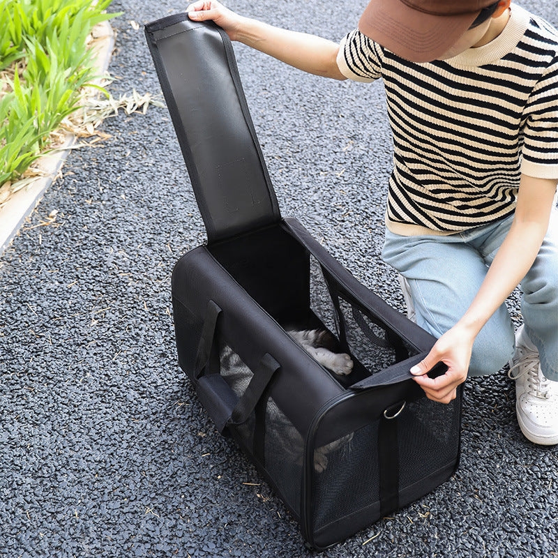 Dog Cat Carriers Bags Car Portable Transport Pet Bag Cage Portable Pet Foldable Outgoing Travel Breathable Pets Handbag - Majestic Pet Kingdom