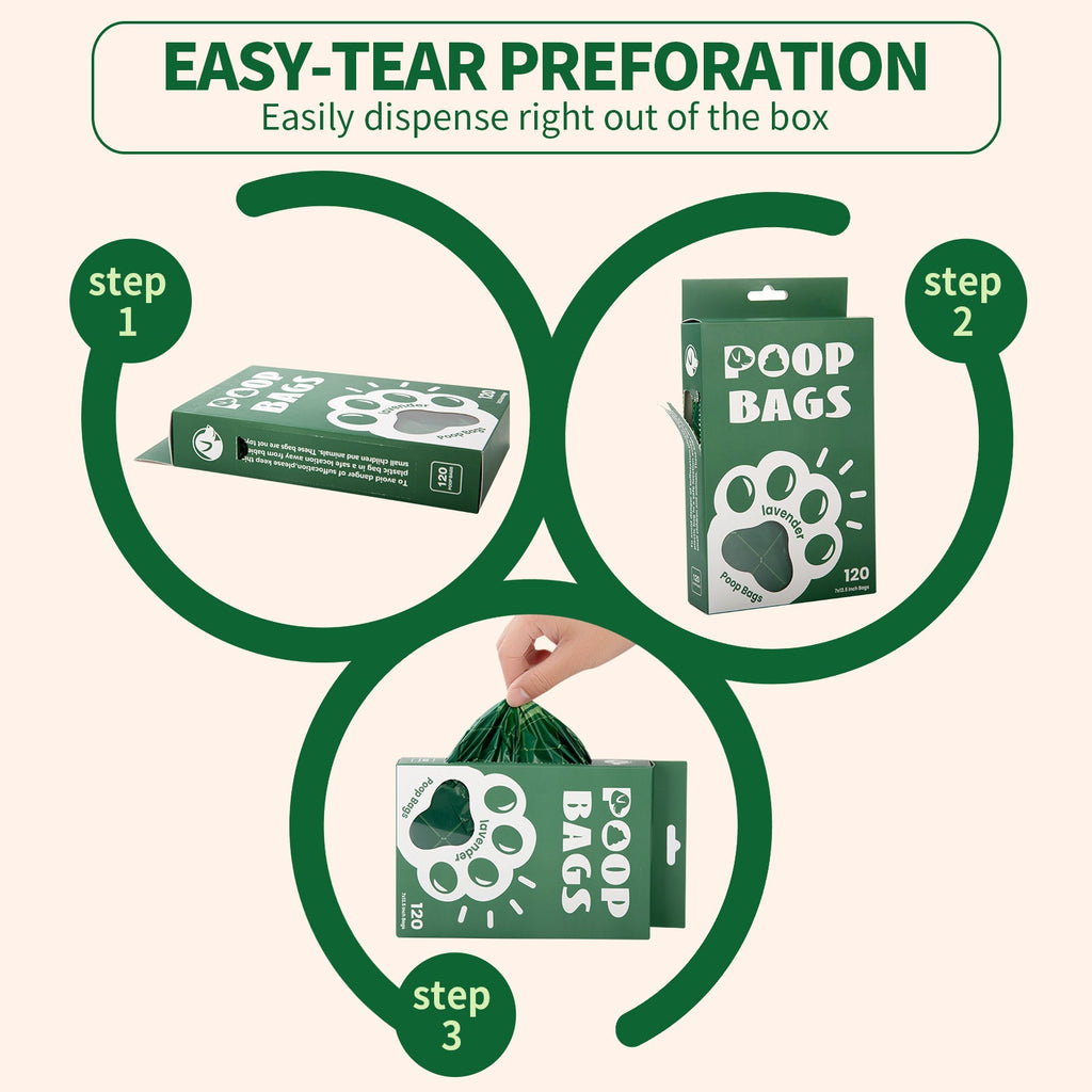 Dog Waste Bags Degradable EPI Vest Handle Poop Carrier