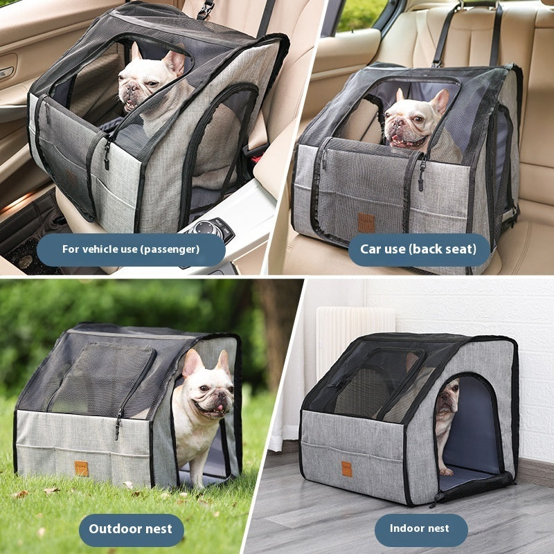 Waterproof Foldable Car Pet Carrier & Mat