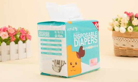 Dog Diapers Disposable Leak-Proof Female Male Wraps 10-Pack