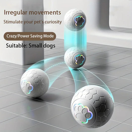Dog Ball Toy Interactive Smart Rechargeable Bouncing Chewer