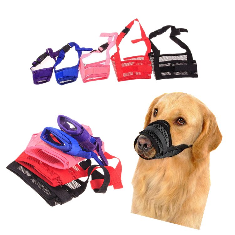 Magic Sticky Pet Nylon Mesh Dog Muzzle Cover Ergonomic Walking Harness | Majestic Pet Kingdom™