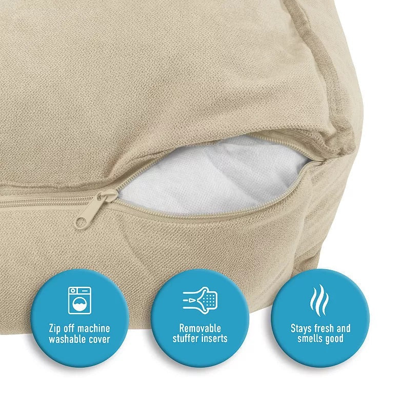 Dog Bed Arlee Sandy Orthopedic Lounger Tan Mattress Small