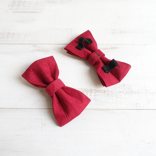 Dog Collar with Bow Tie Dapper Formal Plaid Adjustable Strap