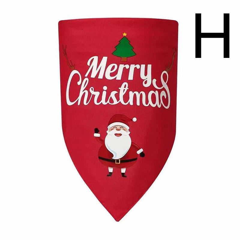 Double-Layered Festive Christmas Dog Bandana
