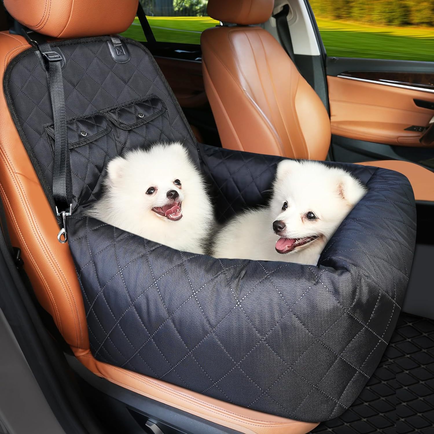 Dog Car Seat Cover Waterproof Rear Bench Protector Safe Mat - Detail Angle 6 | Majestic Pet Kingdom