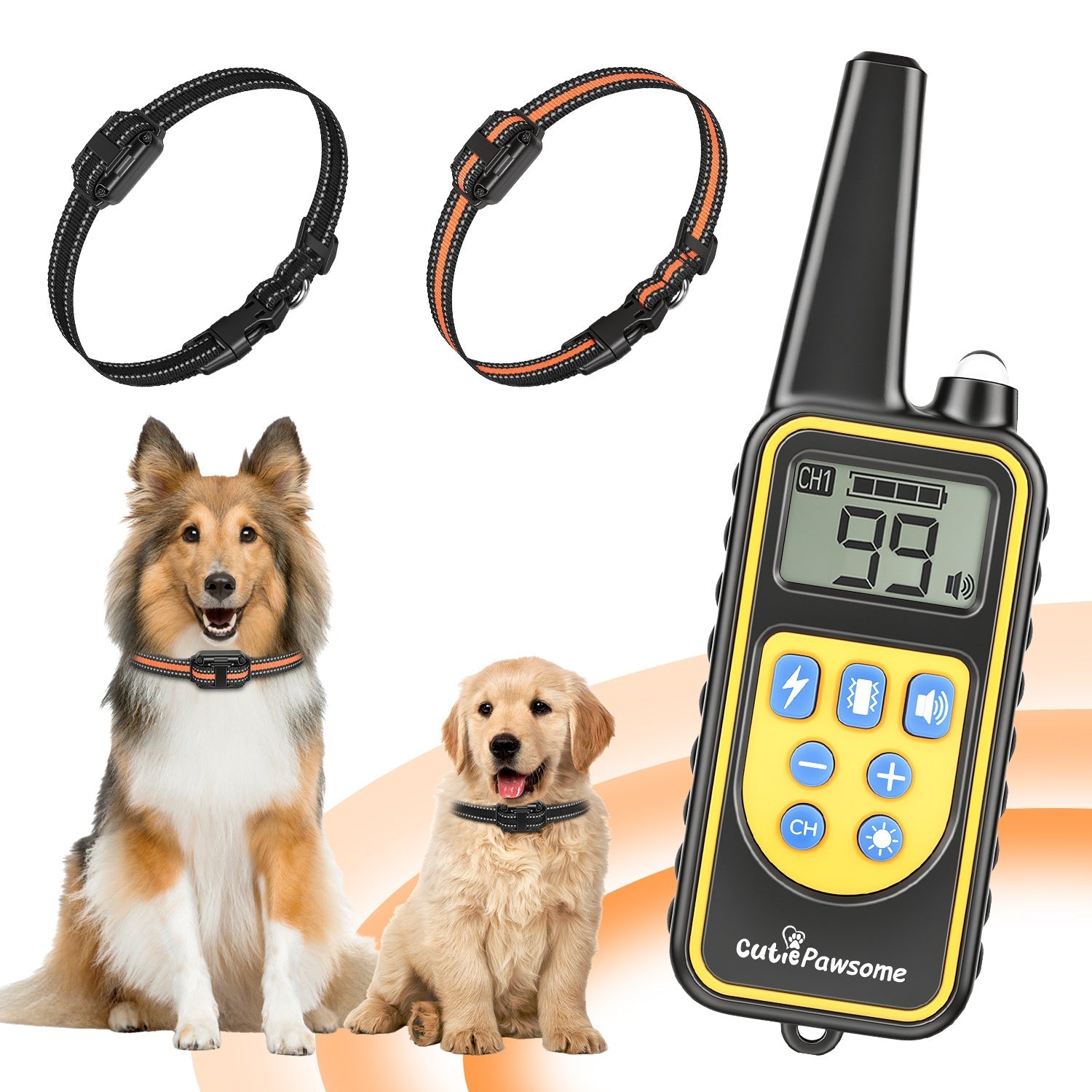 Rechargeable Dog Training Collar with Remote – 875 Yard Range - Majestic Pet Kingdom