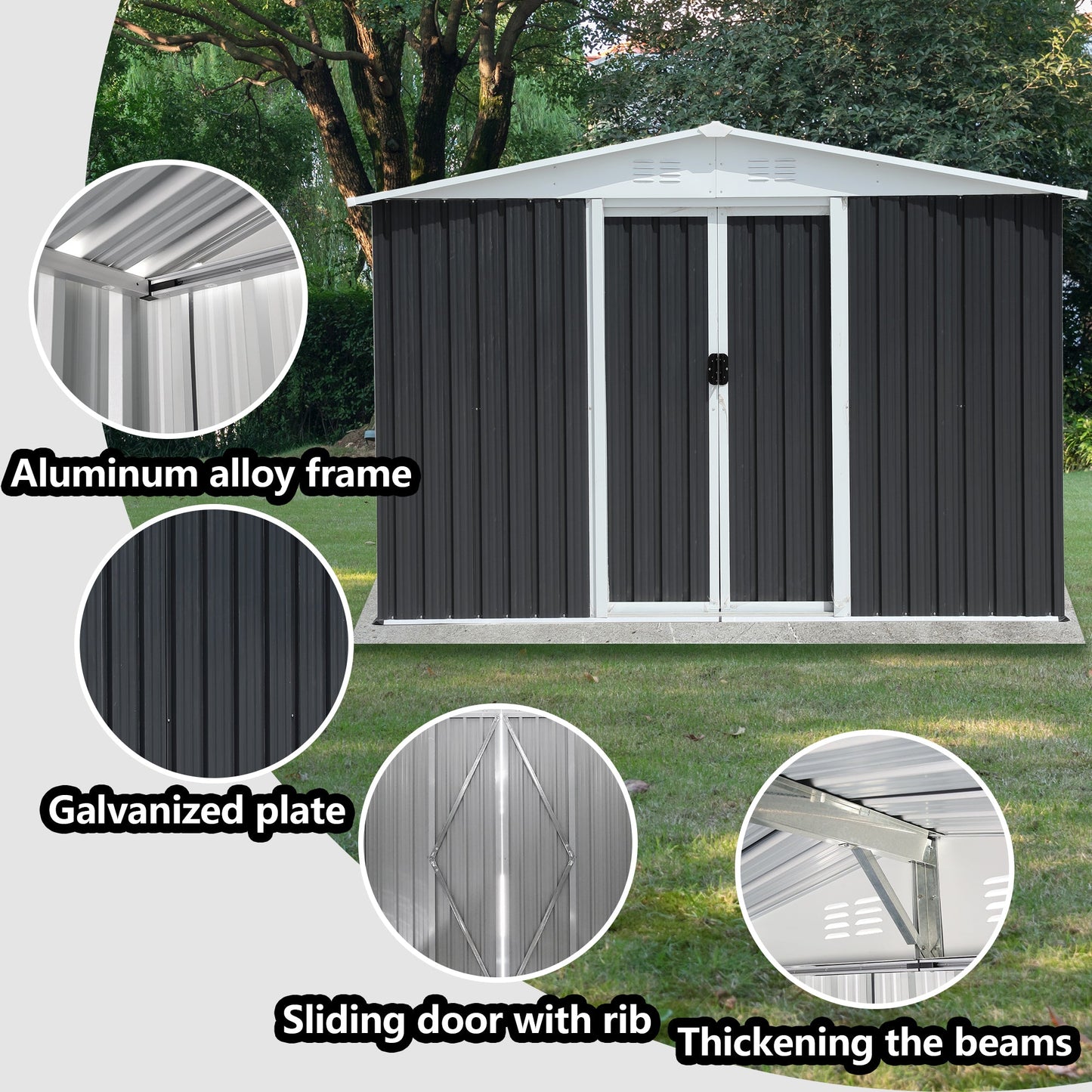 Dog House 47.2-Inch Solid Wood Outdoor Cabin with Front Porch - Detail Angle 2 | Majestic Pet Kingdom