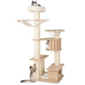 69 Inches Tall Cat Tree with Cozy Top Perch and Washable Plush Cushions - Majestic Pet Kingdom