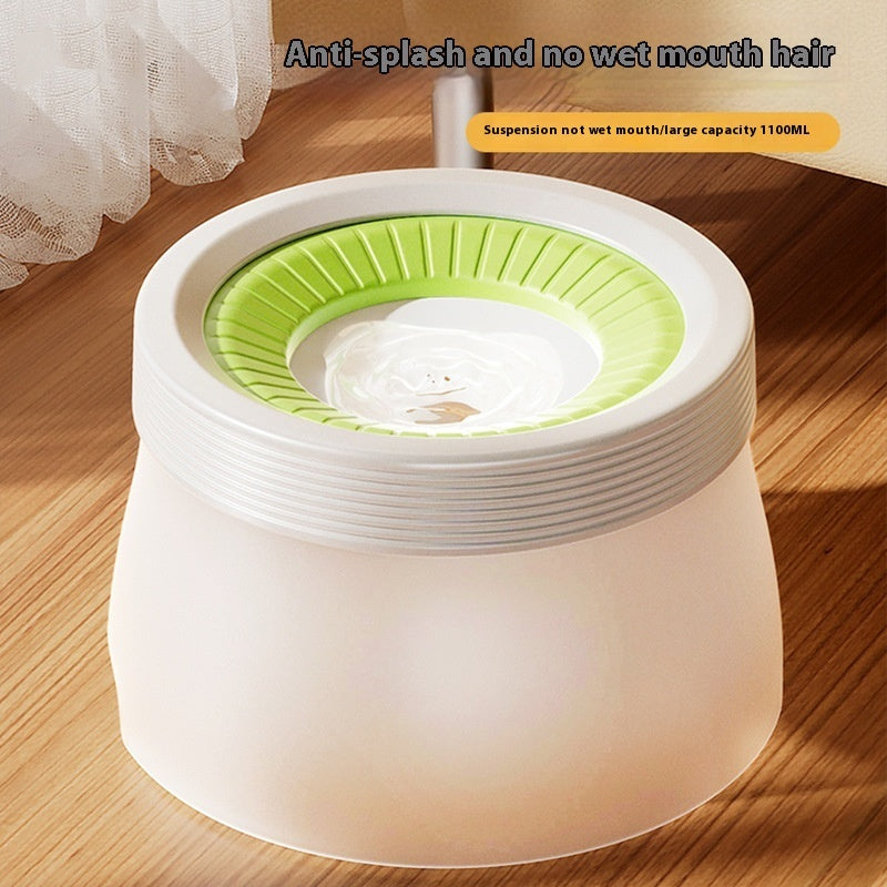 Non-wet Mouth Medium And Small Dogs Dog Bowl Cat Water Bowl Cat Bowl Drinking Water Suspension Bowl - Majestic Pet Kingdom