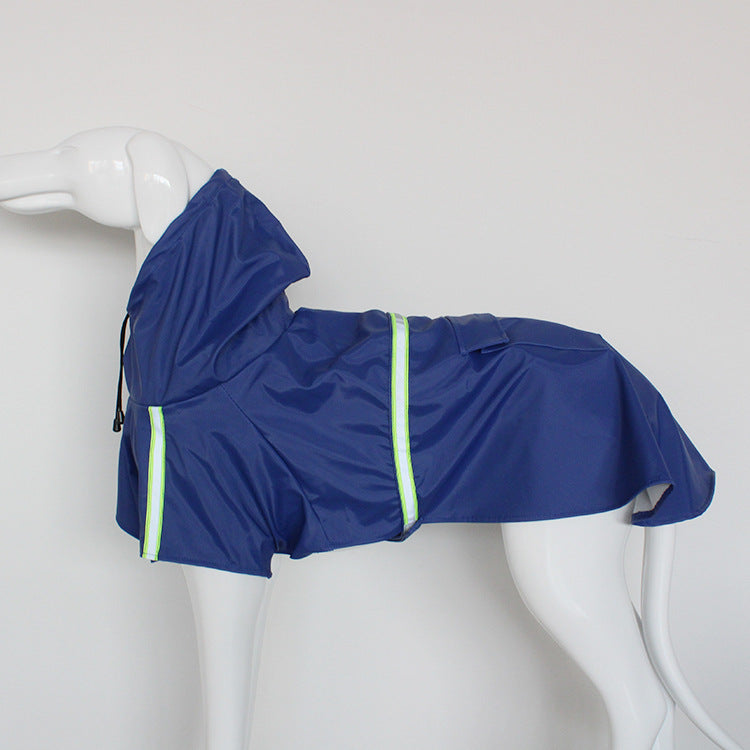 Reflective Dog Raincoat: Windproof Waterproof Poncho