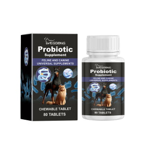 Cats And Dogs General Compound Probiotic Tablets, Pets Absorb Nutrition Supplement Tablets Dog And Cat Nutrition - Main Feature View | Majestic Pet Kingdom