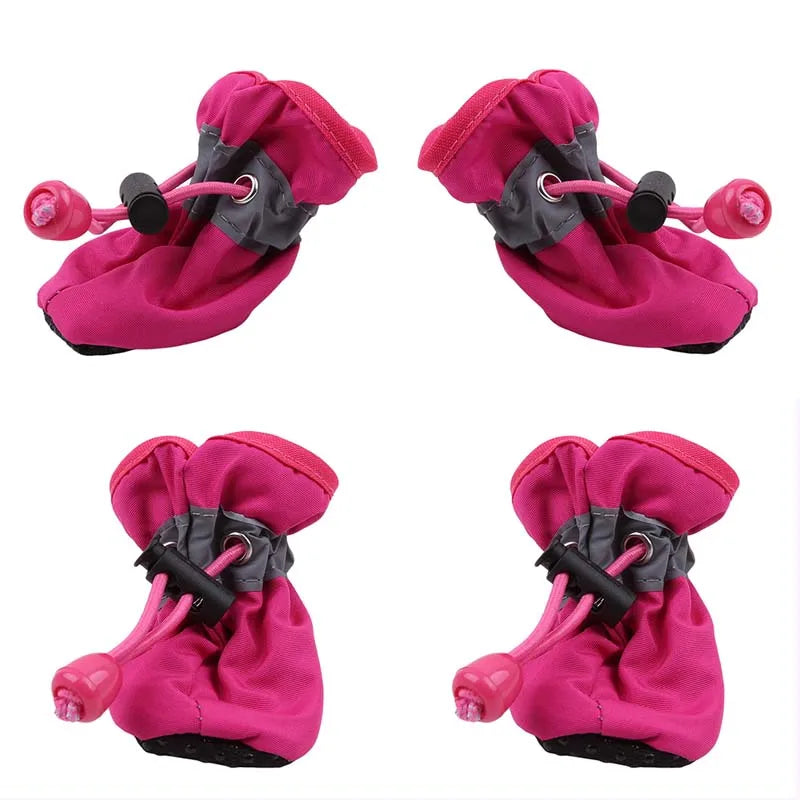 Waterproof Pet Boots: Anti-Slip Snow Shoes (4-Pack) - Majestic Pet Kingdom