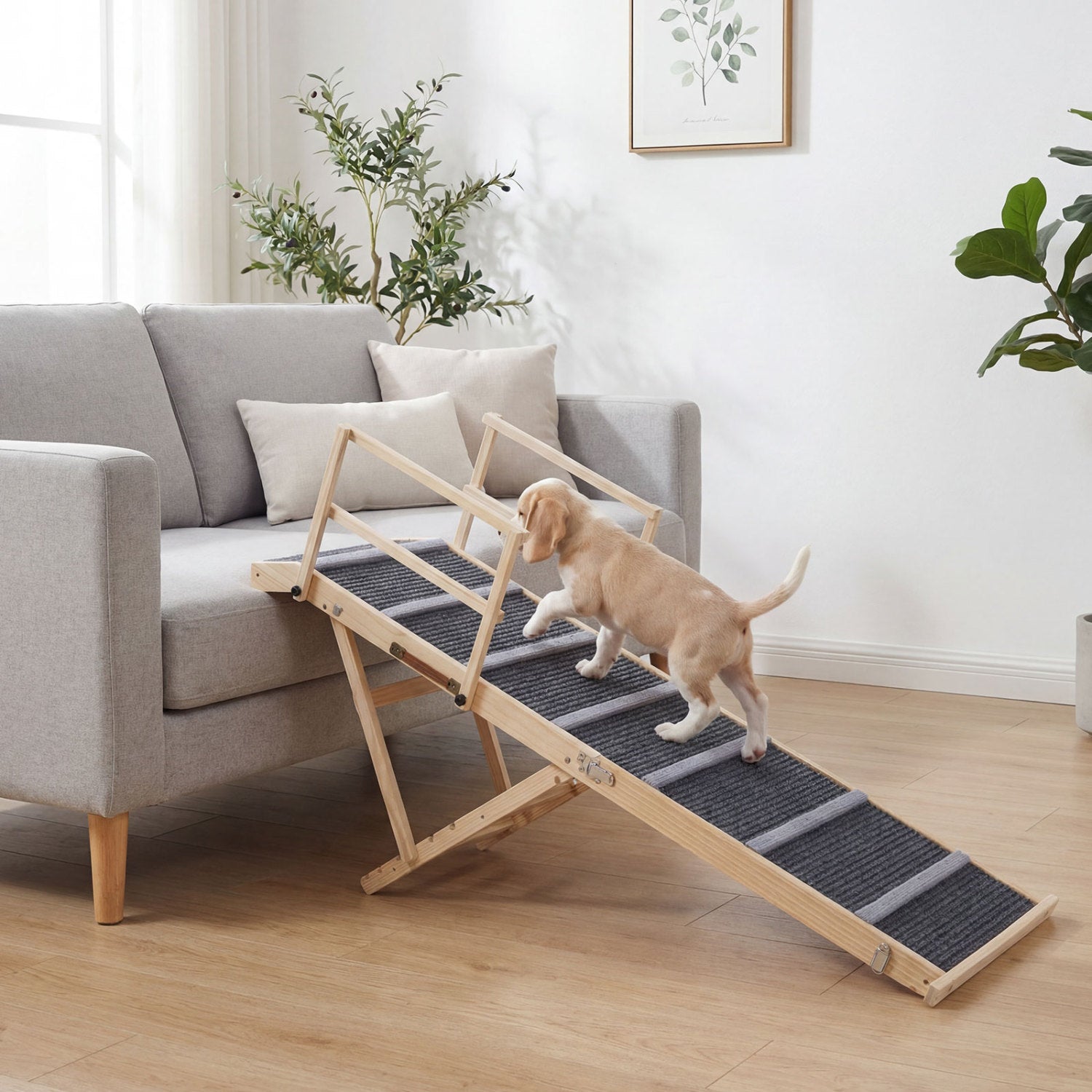 Adjustable Folding Dog Ramp for High Beds and Vehicles
