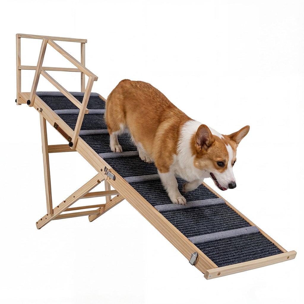 Adjustable Folding Dog Ramp for High Beds and Vehicles