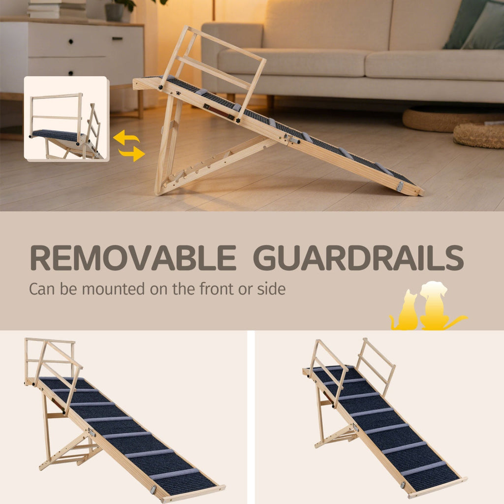 Adjustable Folding Dog Ramp for High Beds and Vehicles